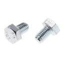 RS PRO Hex Bolt M8 x 12 mm Steel Grade 8.8 Bright Zinc Finish DIN 933 527-482
