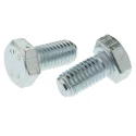 RS PRO Bright Zinc Steel Hex Bolt M8 x 16 mm Grade 8.8 Steel DIN 933 527-498
