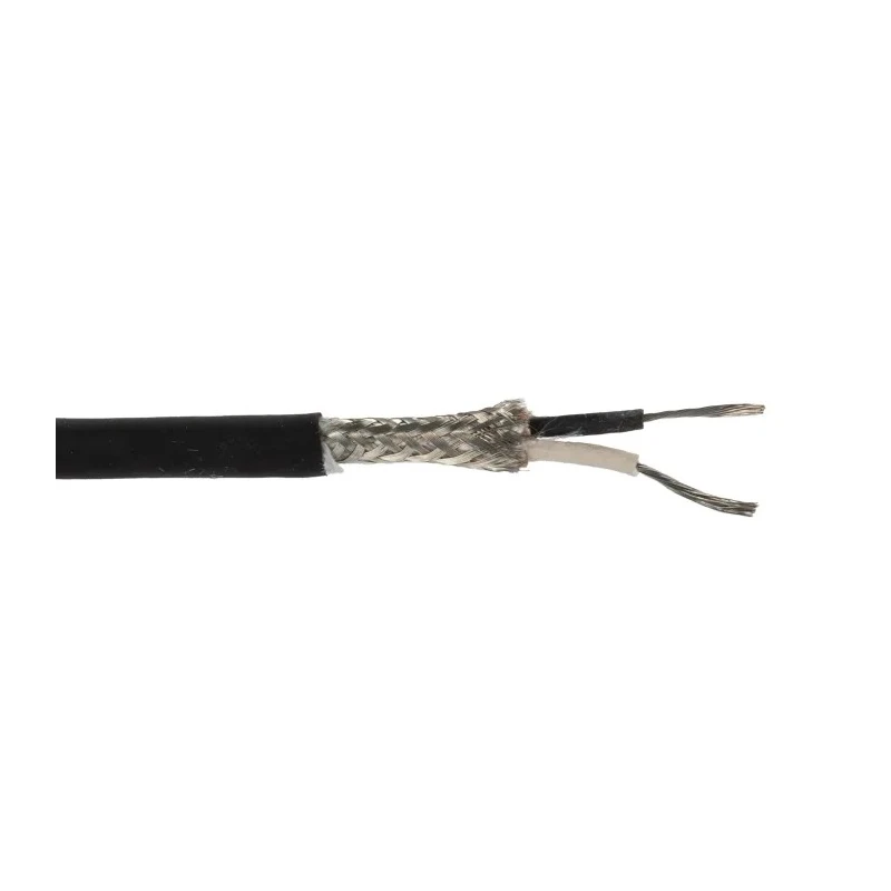 Belden 2 Core Screened Audio Cable 6.65 mm OD, 30 m, Black, 600V, Ethylene Propylene Diene Monomer Jacket 8412 010100