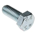 RS PRO Bright Zinc Steel Hex Bolt M8 x 20 mm Grade 8.8 High Tensile Steel DIN 933 527-505
