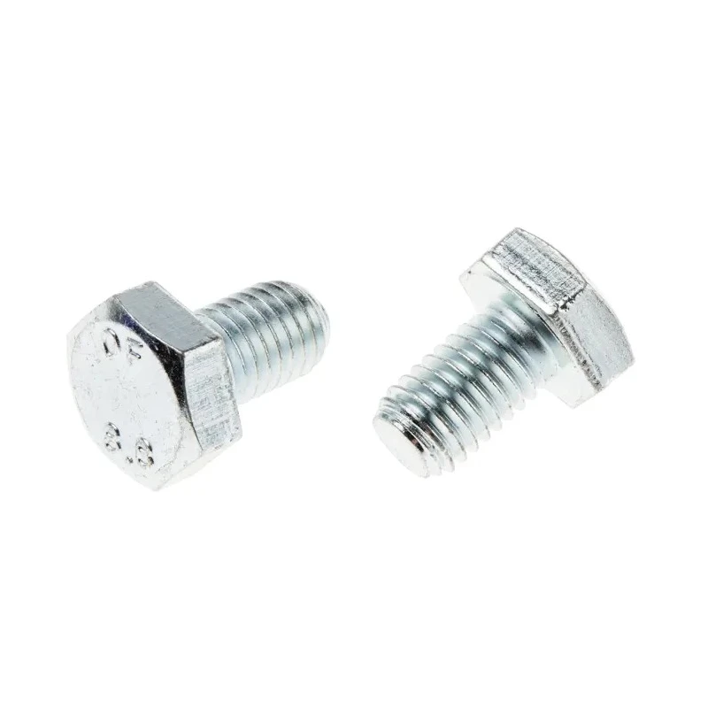 RS PRO Bright Zinc Steel Hex Bolt M10 x 16 mm Grade 8.8 Threaded Fastener DIN 933 527-555