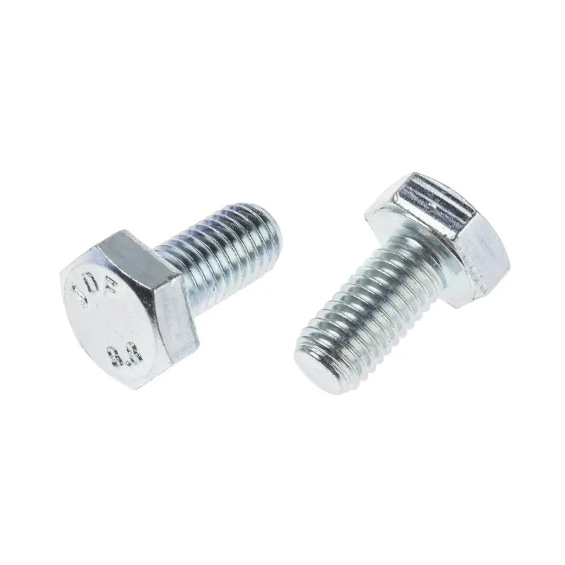 RS PRO Bright Zinc Steel Hex Bolt M10 x 20 mm Grade 8.8 DIN 933 527-561