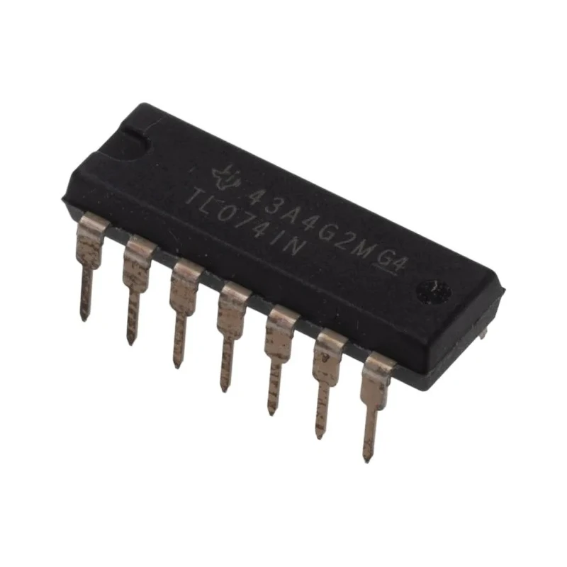 Texas Instruments Operational Amplifier , 3 MHz Gain Bandwidth, 14-Pin PDIP Package, 15V MAX Through Hole Mount TL074IN