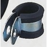 HellermannTyton P-Clip Aluminium Bracket with Natural Rubber Coating, Black/Natural, 22.2 mm ID 211-15160 ALU16C-AL/CR-BK