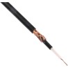 RS PRO Low Noise Standard Microphone Audio Cable 25 m, Black Polyethylene, Copper Conductor 207-5329