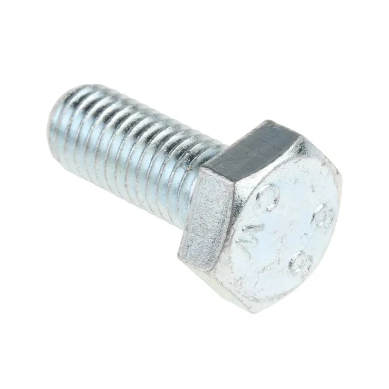 RS PRO Bright Zinc Steel Hex Bolt M10 x 25 mm Grade 8.8 DIN 933 527-577
