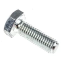 RS PRO Bright Zinc Steel Hex Bolt M10 x 30 mm Grade 8.8 DIN 933 527-583