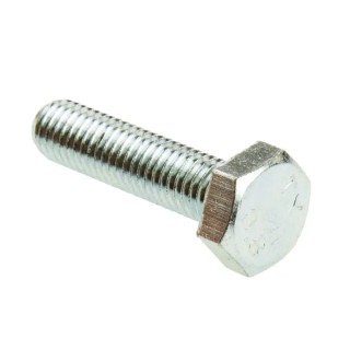 RS PRO Bright Zinc Steel Hex Bolt M10 x 40 mm Grade 8.8 Threaded DIN 933 527-599