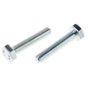 RS PRO Bright Zinc Steel Hex Bolt M10 x 50 mm Grade 8.8, DIN 933 527-606