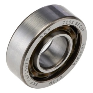 SKF Single Row Angular Contact Ball Bearing 15 mm ID 35 mm OD 11 mm Race Width 7202 BECBP