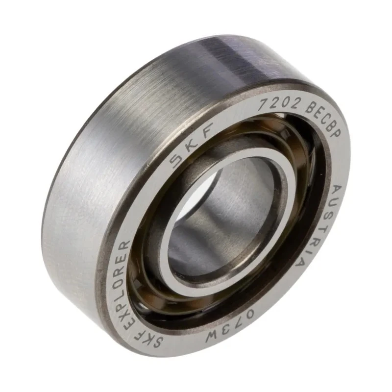 SKF Single Row Angular Contact Ball Bearing 15 mm ID 35 mm OD 11 mm Race Width 7202 BECBP