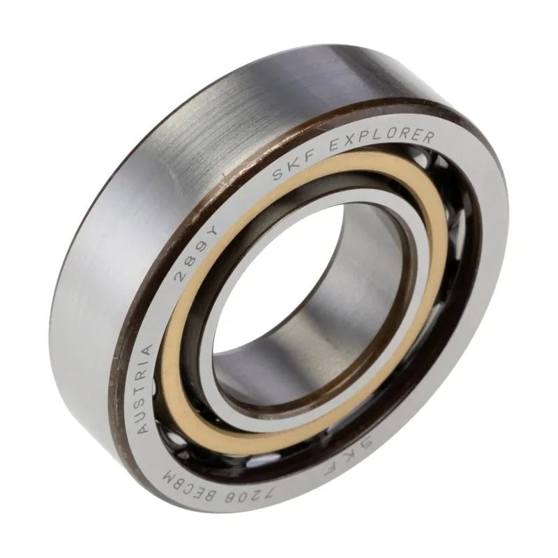 SKF Single Row Angular Contact Ball Bearing 30 mm ID 62 mm OD 16 mm Race Width 7206 BECBM