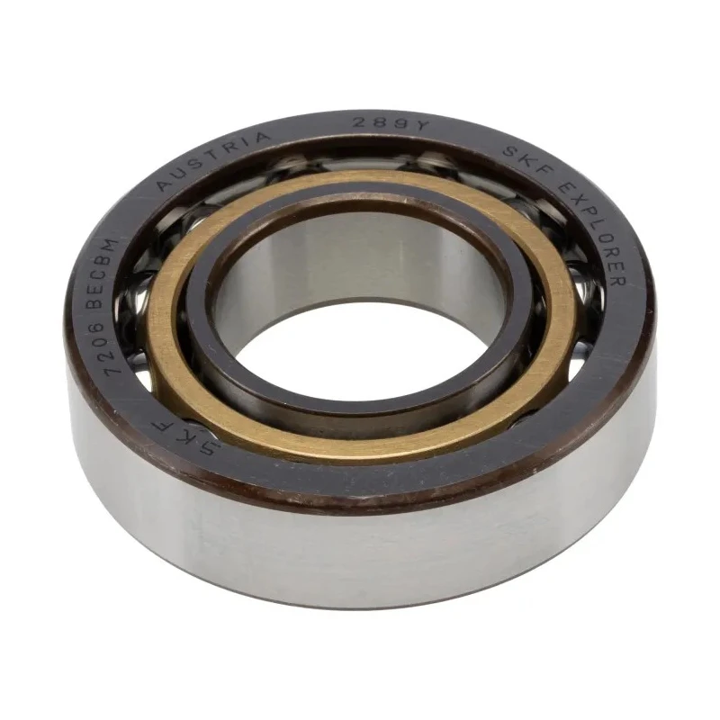 SKF Single Row Angular Contact Ball Bearing 30 mm ID 62 mm OD 16 mm Race Width 7206 BECBM