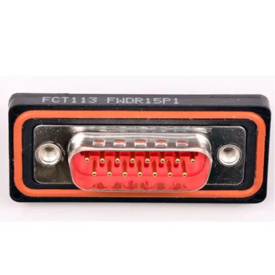 FCT from Molex 15 Way Straight 2.84 mm Pitch Through Hole Male D-Sub Connector with 4 to 40 Screw Lock FWDR15P1A / 1727040050