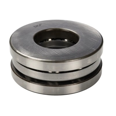 SKF 1 Extra Light Thrust Ball Bearing, 60 mm Inside Diameter, 95 mm Outside Diameter, 26 mm Race Width, Sheet Metal 51212