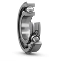 SKF Single Row Deep Groove Ball Bearing 40 mm ID, 80 mm OD, 18 mm Width, Sheet Metal Cage, Steel Balls 6208 NR