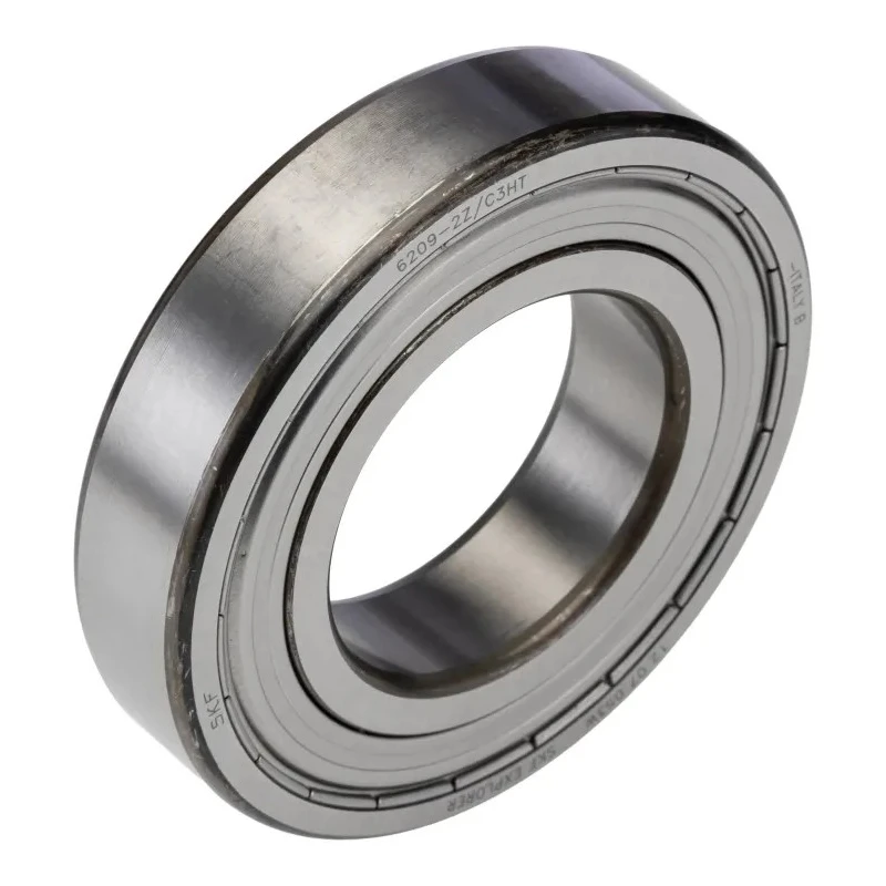 SKF Single Row Deep Groove Ball Bearing 45 mm Inside Diameter, 85 mm Outside Diameter, 19 mm Width, Double 6209-2Z/C3HT