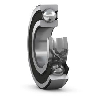 SKF Single Row Deep Groove Ball Bearing 30 mm ID, 62 mm OD, 20 mm Width Sealed Steel Cage 62206-2RS1