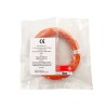 RS PRO Orange Hook Up Wire 24 AWG 1/0.51 mm Silver Plated Copper Core 50 m Ethylene Tetrafluoroethylene 207-7124
