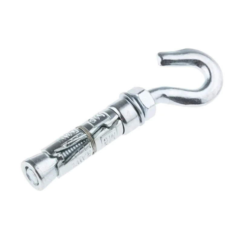 RawlPlug Carbon Steel Zinc Plated Masonry Anchor M8 x 98 mm Shield Expanding Hook Bolt R-RBL-08HW