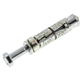 RawlPlug Carbon Steel Expanding Mechanical Shield Masonry Anchor M6 x 70 mm Zinc Plated R-RBL-M06/25W