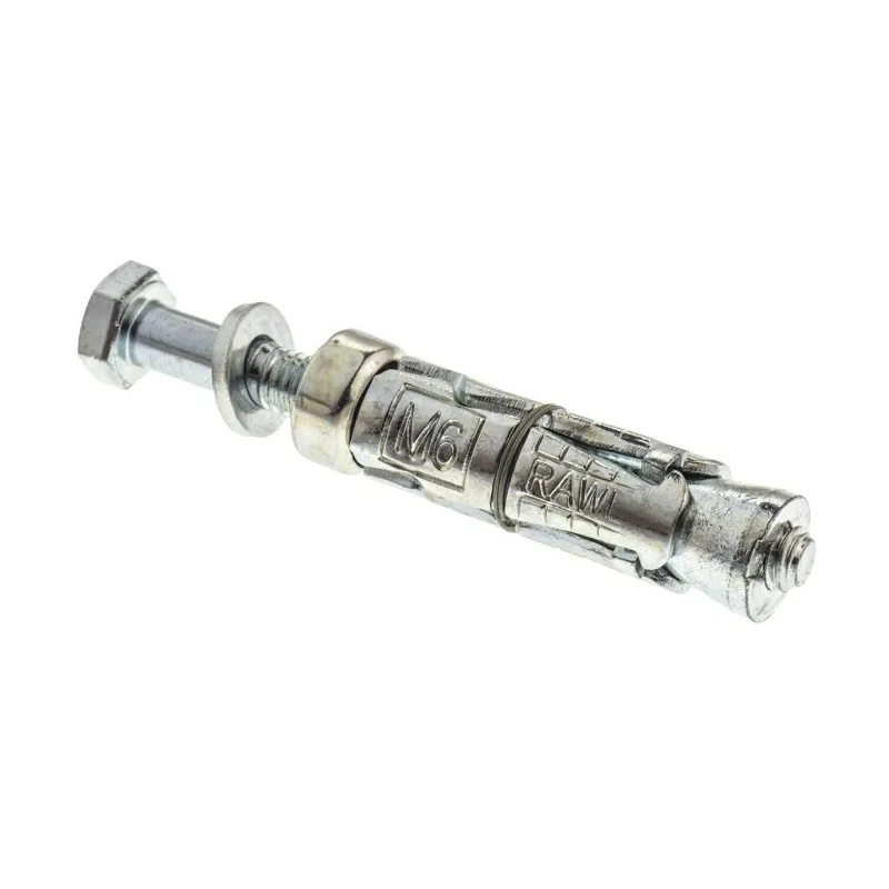 RawlPlug Carbon Steel Expanding Mechanical Shield Masonry Anchor M6 x 70 mm Zinc Plated R-RBL-M06/25W