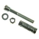 RawlPlug Carbon Steel Masonry Anchor M12 x 110 mm Zinc Plated Shield Expanding Mechanical Anchor R-RBP-M12/15W