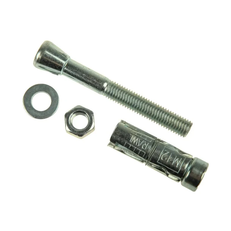 RawlPlug Carbon Steel Masonry Anchor M12 x 110 mm Zinc Plated Shield Expanding Mechanical Anchor R-RBP-M12/15W