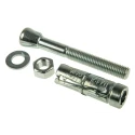 RawlPlug Carbon Steel Masonry Anchor M12 x 110 mm Zinc Plated Shield Expanding Mechanical Anchor R-RBP-M12/15W