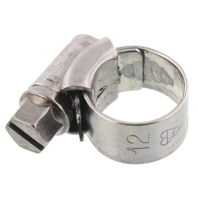 HI-GRIP Stainless Steel Slotted Hex Worm Drive Hose & Jubilee Clip 9.5-12 mm Zinc Plated HGS12BP