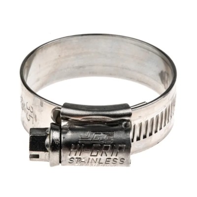 HI-GRIP Stainless Steel Slotted Hex Worm Drive Hose & Jubilee Clip 25-35 mm Zinc Plated HGS35BP