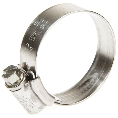 HI-GRIP Stainless Steel Slotted Hex Worm Drive Hose & Jubilee Clip 30-40 mm Zinc Plated HGS40BP