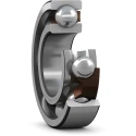 SKF Single Row Deep Groove Ball Bearing 20 mm ID, 52 mm OD, 15 mm Race Width, Non-Metallic Cage, Steel Balls 6304 ETN9/C3