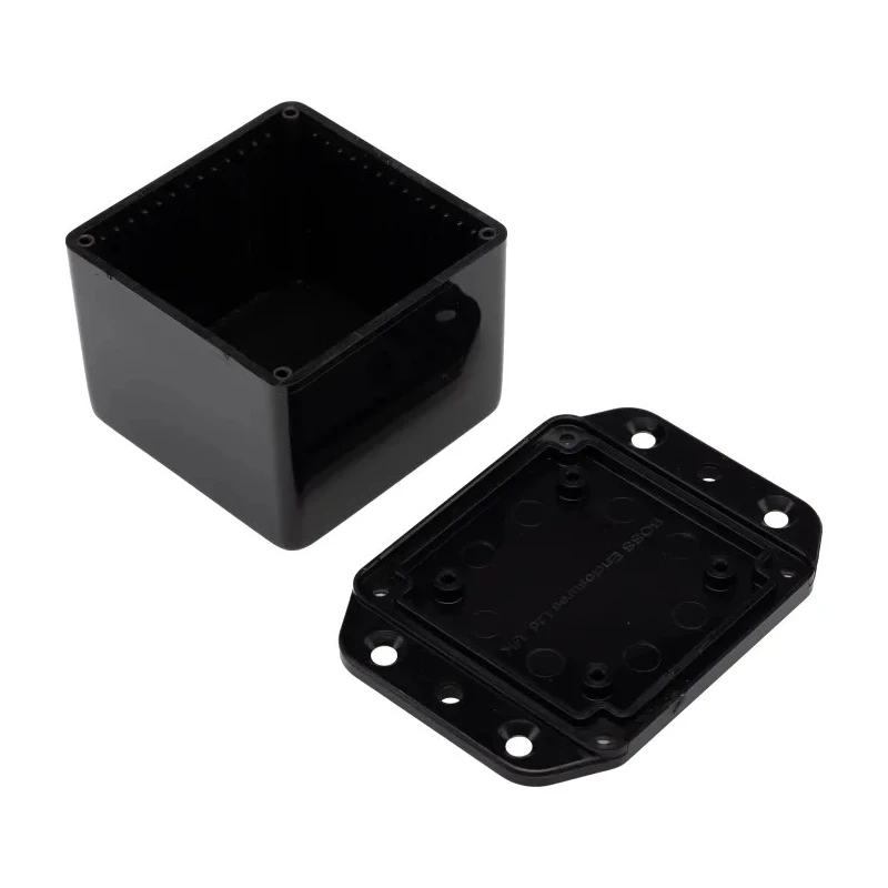 CAMDENBOSS Flanged Series 2000 Black Lid ABS Enclosure, IP65, 42 mm x 75 mm x 57 mm BIM2008/IP-BLK