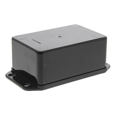 CAMDENBOSS Series 2000 Black Black Lid ABS Flanged Enclosure IP65, 390 mm x 105 mm x 56 mm BIM2001/IP-BLK