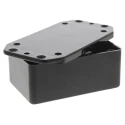 CAMDENBOSS Series 2000 Black Black Lid ABS Flanged Enclosure IP65, 390 mm x 105 mm x 56 mm BIM2001/IP-BLK