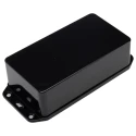 CAMDENBOSS Flanged Series 2000 Black Lid ABS Enclosure IP65 40 mm x 140 mm x 65 mm BIM2004/IP-BLK