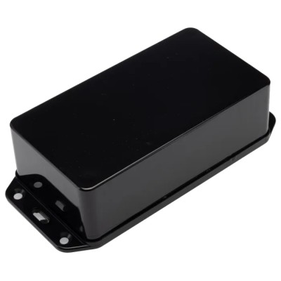 CAMDENBOSS Flanged Series 2000 Black Lid ABS Enclosure IP65 40 mm x 140 mm x 65 mm BIM2004/IP-BLK