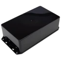 CAMDENBOSS Flanged Series 2000 Black ABS Enclosure with Black Lid, IP65, 60 mm x 210 mm x 110 mm BIM2006/IP-BLK
