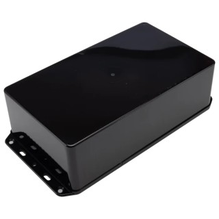CAMDENBOSS Flanged Series 2000 Black ABS Enclosure with Black Lid, IP65, 60 mm x 210 mm x 110 mm BIM2006/IP-BLK