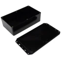 CAMDENBOSS Flanged Series 2000 Black ABS Enclosure with Black Lid, IP65, 60 mm x 210 mm x 110 mm BIM2006/IP-BLK