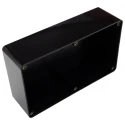 CAMDENBOSS Flanged Series 2000 Black ABS Enclosure with Black Lid, IP65, 60 mm x 210 mm x 110 mm BIM2006/IP-BLK