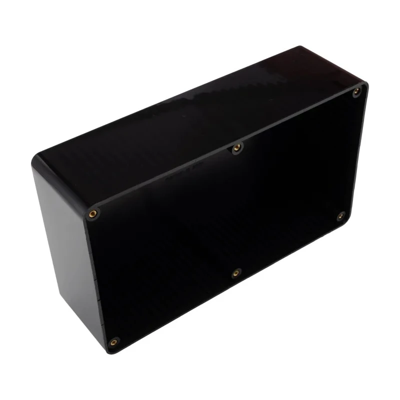 CAMDENBOSS Flanged Series 2000 Black ABS Enclosure with Black Lid, IP65, 60 mm x 210 mm x 110 mm BIM2006/IP-BLK