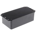 CAMDENBOSS Flanged Series 2000 Series Black Black Lid ABS Enclosure, IP65, 50 mm x 170 mm x 80 mm BIM2005/IP-BLK