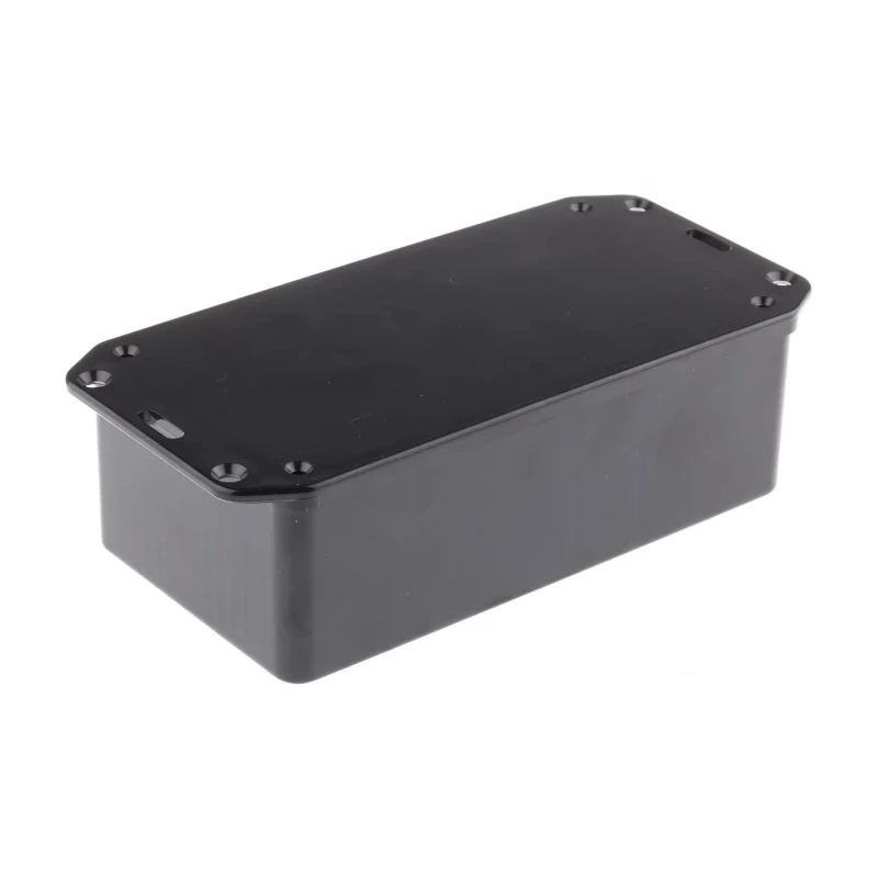 CAMDENBOSS Flanged Series 2000 Series Black Black Lid ABS Enclosure, IP65, 50 mm x 170 mm x 80 mm BIM2005/IP-BLK