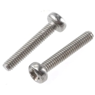 RS PRO Pozidriv Pan Stainless Steel Machine Screw M2 Thread 12 mm Length A2 Grade 528-700
