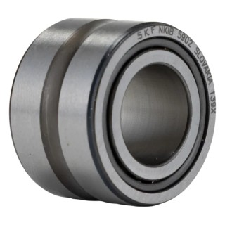 SKF Angular Contact Ball and Needle Roller Bearing 15 mm ID, 28 mm OD, 20 mm Race Width NKIB 5902