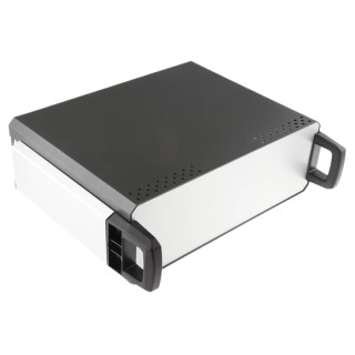 CAMDENBOSS Grey Aluminium Instrument Case 119.8 mm x 377.5 mm x 311 mm with Carrying Handle CDIC00006