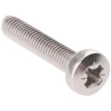RS PRO Pozidriv Pan Stainless Steel Machine Screw M3 Thread 16 mm Length 528-766