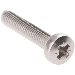 RS PRO Pozidriv Pan Stainless Steel Machine Screw M3 Thread 16 mm Length 528-766